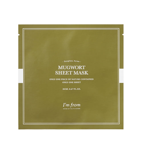 MUGWORT SHEET MASK-I'm From-SkinGlow.lt